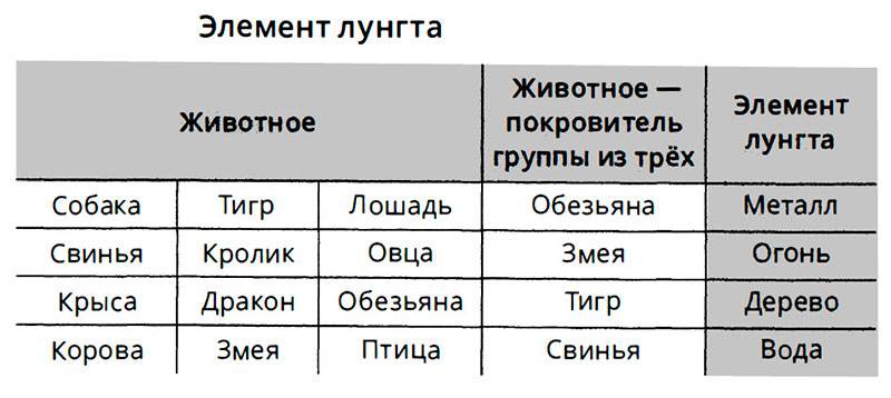 4 группы животных